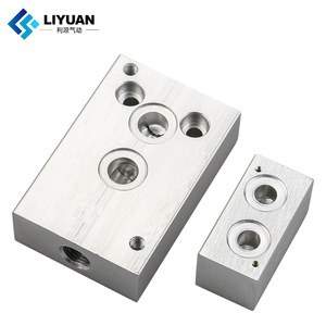 แผ่นฐานวาล์วโซลินอยด์ LiYuan รุ่น 121620 อลูมิเนียมอัลลอยด์ แบบเกลียวสำหรับติดตั้ง ควบคุมลมอุตสาหกรรม - Product Image 3