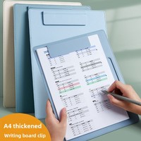 Porte-documents A4 en cuir avec tablette d'écriture, idéal pour les examens, les étudiants et la signature, modèle de planche à écrire polyvalente