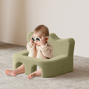 Chaise bébé en forme de pomme rose avec mousse compressible, tissu éponge à haute élasticité, portable et multifonctionnelle, de 0 à 12 mois - Product Image 2