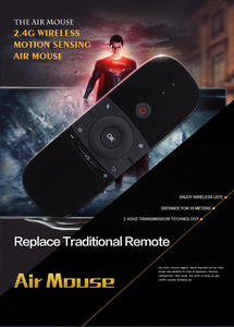 เมาส์ไร้สายขนาดเล็ก รีโมทคอนโทรล คีย์บอร์ดไร้สาย สำหรับสมาร์ททีวี - Product Image 3