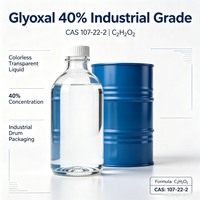 Glyoxal CAS 107-22-2 Liquide 40% Qualité Industrielle Matière Première Chimique pour l'Approvisionnement des Usines Textiles, Papetiers et de Résine