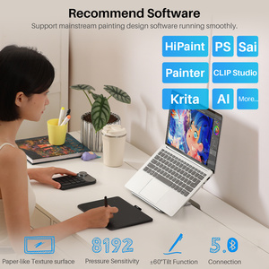 Inspiroy Frego S 8192レベル5080 LPIワイヤレスグラフィックタブレットデザイナーバッテリーフリーペングラフィックデジタルアート描画タブレット - Product Image 4