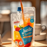 Emballage de liquide en plastique imprimé personnalisé pochette de boisson debout avec bec verseur sac de jus et de nourriture pour bébé sac pochette à presser rechargeable