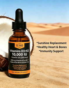 10 000 UI de Vitamine D3 avec K2 en gouttes, complément alimentaire liquide pour la santé osseuse et cardiovasculaire, substitut naturel de la vitamine D. - Product Image 5