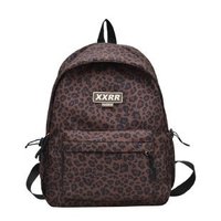 Sac à dos tendance pour femme, style européen et américain, imprimé léopard, imperméable, résistant à l'usure, en polyester, pour l'école, automne-hiver
