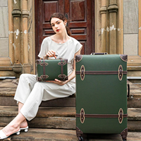 Valise à roulettes en cuir PU de haute qualité avec serrure TSA, respirante et étanche, pour voyages de loisirs, élégante et raffinée