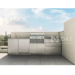 Gabinete de cocina exterior personalizado de diseño moderno OAT