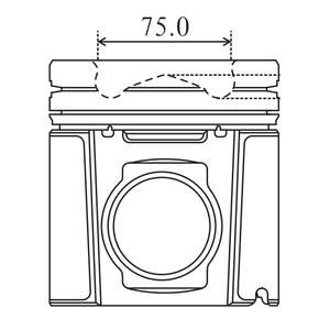 CDP High Quality <strong>ASZ</strong> 4-Cylinder 79.5mm Engine Piston OE 0308700 for Retrofit/Upgrade with 18-Month Warranty - Product Image 3