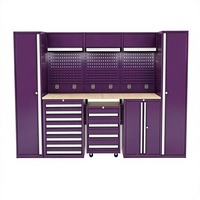 Système d'armoires de garage et d'atelier OEM personnalisable, organisateur à panneaux perforés, panneau mural, tiroirs roulants, armoire de rangement d'outils industriels
