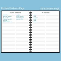 Planificateur d'entraînement de remise en forme personnalisé en papier à spirale pour femmes et hommes, carnet d'exercices A5 pour suivre la perte de poids
