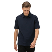 Chemise de golf pour homme à manches courtes, respirante, anti-transpiration, séchage rapide, tissu polyester tricoté anti-rides, fermeture boutonnée