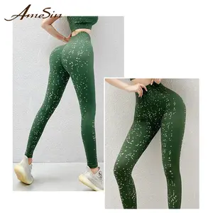 Amesin calça de cintura grande, para mulheres, sem costura, amesin, levanta bumbum, leggings para mulheres