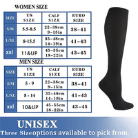 Chaussettes de compression pour varices, adaptées au golf, au rugby, à la course à pied, à la randonnée, aux sports, pour lutter contre la fatigue, la conduite, les voyages, les vols, pour femmes et hommes