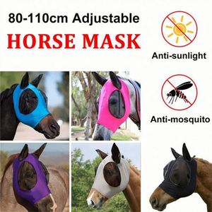 Máscara Antimoscas Transpirable para Caballos con Protección UV y para las Orejas, Sin Mallas que Irriten, Cómoda Protección Equina Contra Moscas para Montar en Verano - Product Image 3