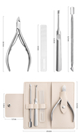 Coupe-ongles professionnel durable, nouveau design, en acier inoxydable, pince à cuticules pratique à double ressort pour les doigts