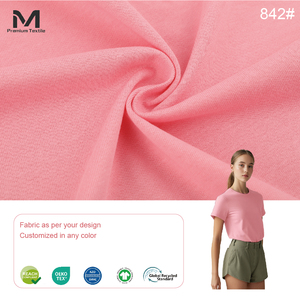 कपड़ों के लिए थोक कपास कपड़े 100% टी शर्ट और फैशन ब्रांडों के लिए पजामा कस्टम डिजाइन कपड़े 842 # - Product Image 1