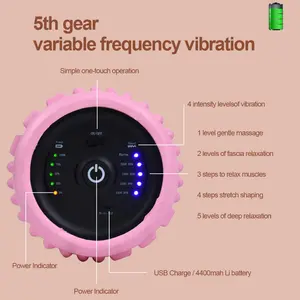 OEM/ODM Wireless Wiederauf ladbare elektrische vibrierende Yoga-Massage kugel vibrierende Massage schaum rolle