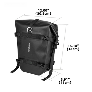 Totalmente impermeável motocicleta assento traseiro saco cauda saco equitação mochila borda bagagem saco para bicicleta equitação - Product Image 2
