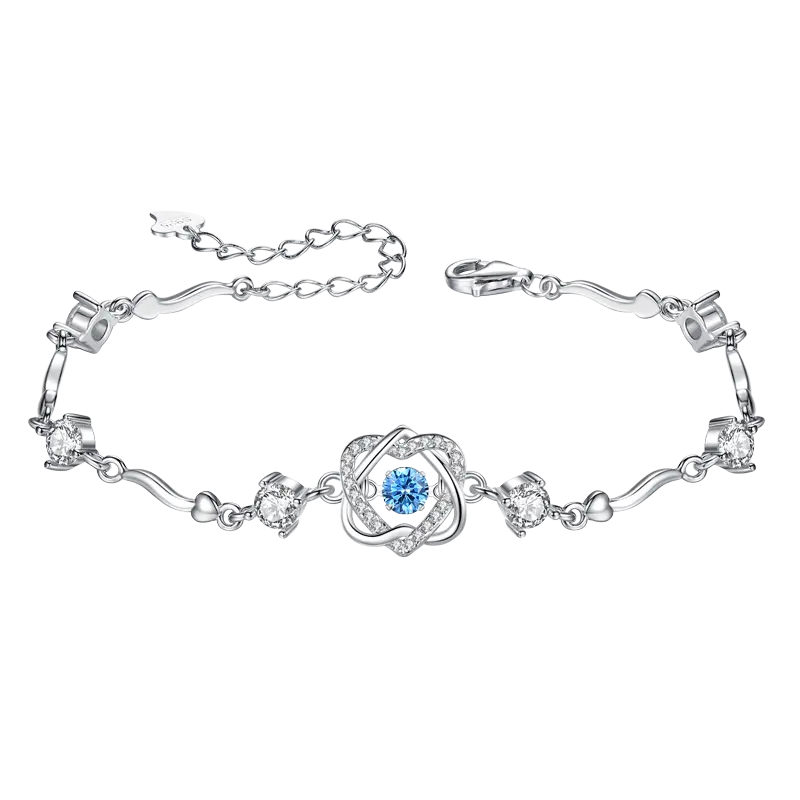 Oem & Odm 925 Sterling Zilveren Armbanden Valentijn Cadeau Dansen Dubbele Hartvormige Armband Sieraden 2022
