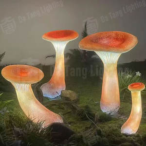 Lampe LED décorative en forme de champignon trompette pour éclairage de parcs, allées et jardins festifs - Product Image 4