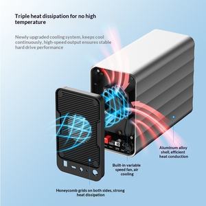 Boîtier de stockage de disques durs multi-disques personnalisé en gros avec support pour 4 types de <span class=keywords><strong>RAID</strong></span> et ventilateur à contrôle de température - Product Image 4