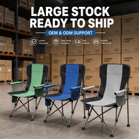 Chaises de camping, de plage, de pêche et de pique-nique modernes pour l'extérieur, en tissu Oxford 600D, avec cadre en fer, pliables, durables, capacité de 150 kg, pour les voyages et la randonnée