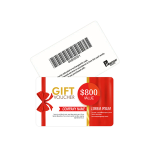 Custom Design Printing CR80 PVC Plastic Personalized Thank You Card Gift Card