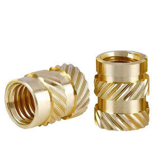 Nhà Sản Xuất Tùy Chỉnh <span class=keywords><strong>Brass</strong></span> M1 M1.2 M1.4 M1.6 M1.7 M2 <span class=keywords><strong>Threaded</strong></span> Chèn Có Knurled Nut Cho Nhựa Mạ Kẽm Kết Thúc - Product Image 3