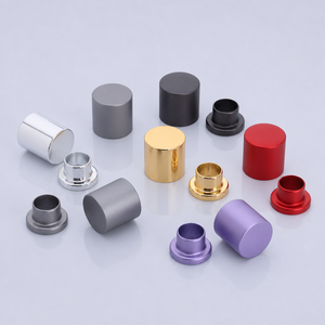 Bouchon de parfum magnétique en forme de boule, grain de bois, couvercle de remplacement pour emballage de bouteille, or, argent, noir, logo personnalisé, vente en gros - Product Image 4