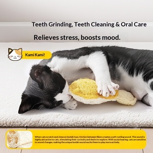 Giocattolo per Cani e Gatti a Forma di Orsetto con Motivo Frutta e Verdura, Resistente ai Morsi, per la Pulizia dei Denti di Gattini e Gatti di Piccola Taglia, Giocattolo Autoregolante per Cuccioli - Product Image 3