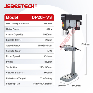 Taladro de Banco DP20F-<span class=keywords><strong>VS</strong></span> de la Empresa JSBESTECH - Product Image 1