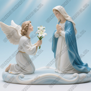 Escultura Católica Artesanal Personalizado Resina Maria Estatueta Home Desktop Decoração Criativa Religiosa Festival Lembrança - Product Image 6