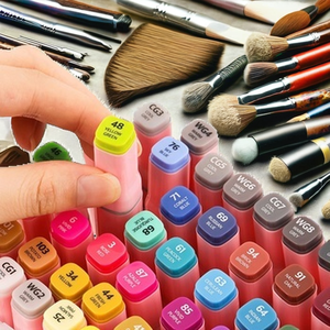 Factory Custom Twin <strong>Marker</strong> Pen <strong>Set</strong> for Sketching 6 Colors <strong>Permanent</strong> Ink Core 6mm Writing Width Flat Tip for Paper - Product Image 2