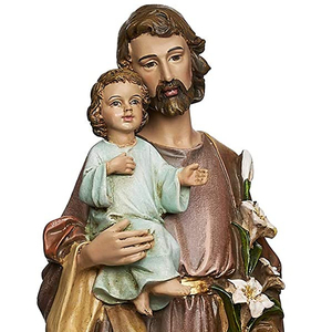 Collezione rinascimentale di figura di gesù e del bambino 10 "H resina e pietra decorazione regalo religiosa - Product Image 1
