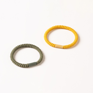 Gros version coréenne basique simple couleur bonbon cheveux <span class=keywords><strong>cercle</strong></span> fil haute élastique douce fille cheveux accessoires cheveux cravate - Product Image 4