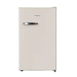 厂家热卖118升风冷无霜复古单门冰箱内置紧凑型冰箱