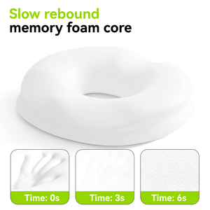 เบาะนั่งทรงโดนัทดีไซน์ตามหลักสรีรศาสตร์เก้าอี้สำนักงานเบาะรองนั่งริดสีดวงทวารรถหมอนเมมโมรี่โฟมกระดูกไหปลาร้าสำหรับผ่อนคลาย - Product Image 4