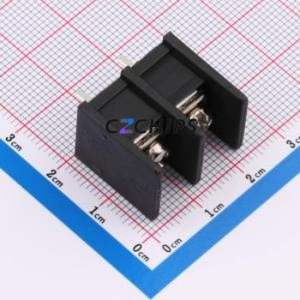 WJ55C-B-10.0-2P Barrier Terminal Block Through hole Component (THT),P=10mm Connector Two Sides 10mm 1x2P Straight Pin - Product Image 1