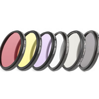 Pour 4 Hero 3+/4, ensemble de filtres 52 mm avec anneau adaptateur, filtres de plongée CPL UV ND