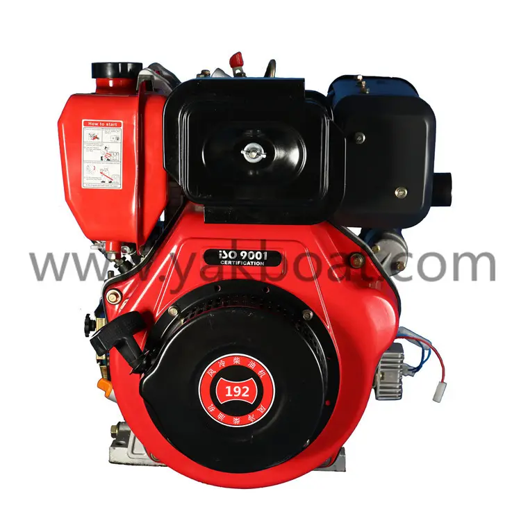 small 15hp compact motor 1-cylinder air-cooled 4-stroke diesel engine