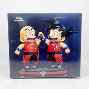 2 Estilos al por Mayor, Figura de Acción de <span class=keywords><strong>Son</strong></span> Goku y Krilin en la Infancia, Dragon Ball Z, Colección de PVC, Decoración para Habitación y Auto, Juguetes - Product Image 6