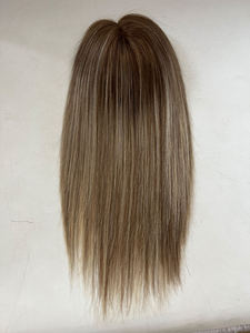 Clip de Color <span class=keywords><strong>en</strong></span> <span class=keywords><strong>la</strong></span> pieza del cabello resaltar ombre color judío Kosher Topper Base Toupee <span class=keywords><strong>5</strong></span>*6 mono base Topper para mujeres - Product Image 5