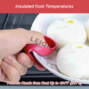 Custom Logo Siliconen Ovenwanten Kleine Hittebestendige Vingergrijper Instant Mini Pan Houders Keuken Pot Hete Oven Wanten - Product Image 3