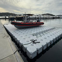 Vente flash : Dock pour jet ski en plastique avec roulettes, quai flottant pour bateau, rampe de levage pour Seadoo, plateforme