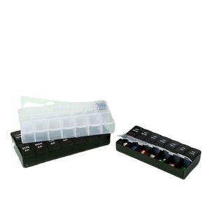 Pastillero Semanal de Gran Capacidad para 7 Días, AM/PM, de PP de Grado Alimenticio, a Prueba de Niños, Multicolor, Organizador de Tabletas para Uso Matutino y Nocturno - Product Image 4