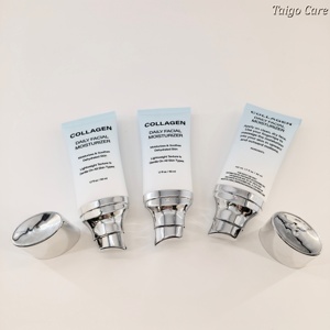 Tubo Super Ovalado de 35ml 50ml 60ml con Cabezal de Bomba Plateado y Tapa Plateada, Envase Personalizado para Protector Solar, Tubo para Bloqueador Solar - Product Image 3
