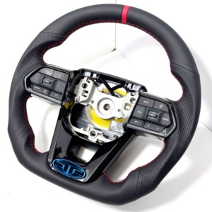 พวงมาลัยหนังแบบ 3 ก้าน สำหรับ Civic, Prado, Land Cruiser, Camry, Corolla - Product Image 2