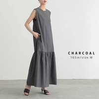 Robe longue décontractée d'été sans manches pour femme, ample, à volants étagés, en coton, grande taille, tenue de plage