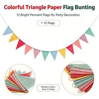Guirlande triangulaire arc-en-ciel personnalisée, mini-décorations en lin multicolores pour mariage, fête, remise de diplôme, vente en gros, bannières de mariage personnalisées