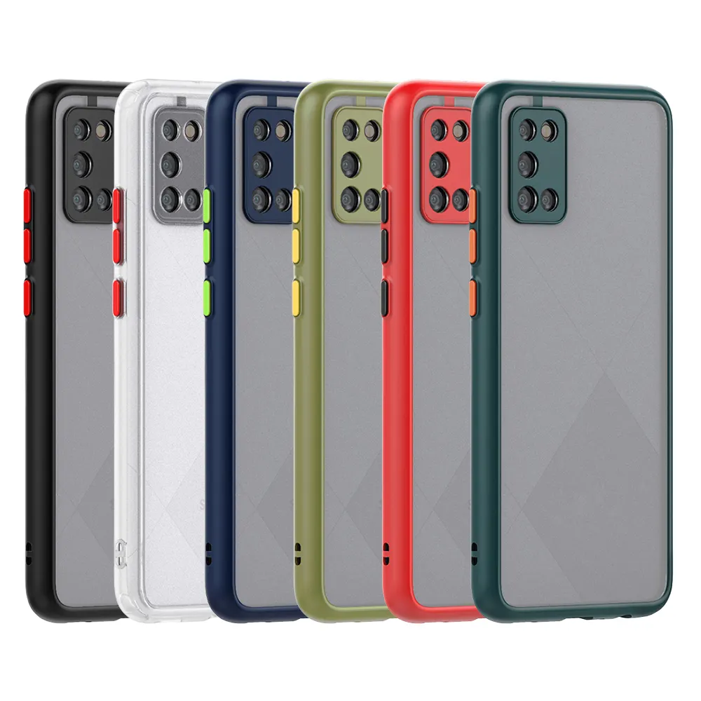 Ultra Slim Colourful Shockproof Bumper 2 in 1 Frosted Cell Phone Case for Samsung J8 Back Cover Casing